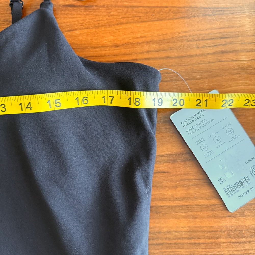 Athleta Elation V-Neck Hybrid Dress Black NWT Large - Picture 12 of 15